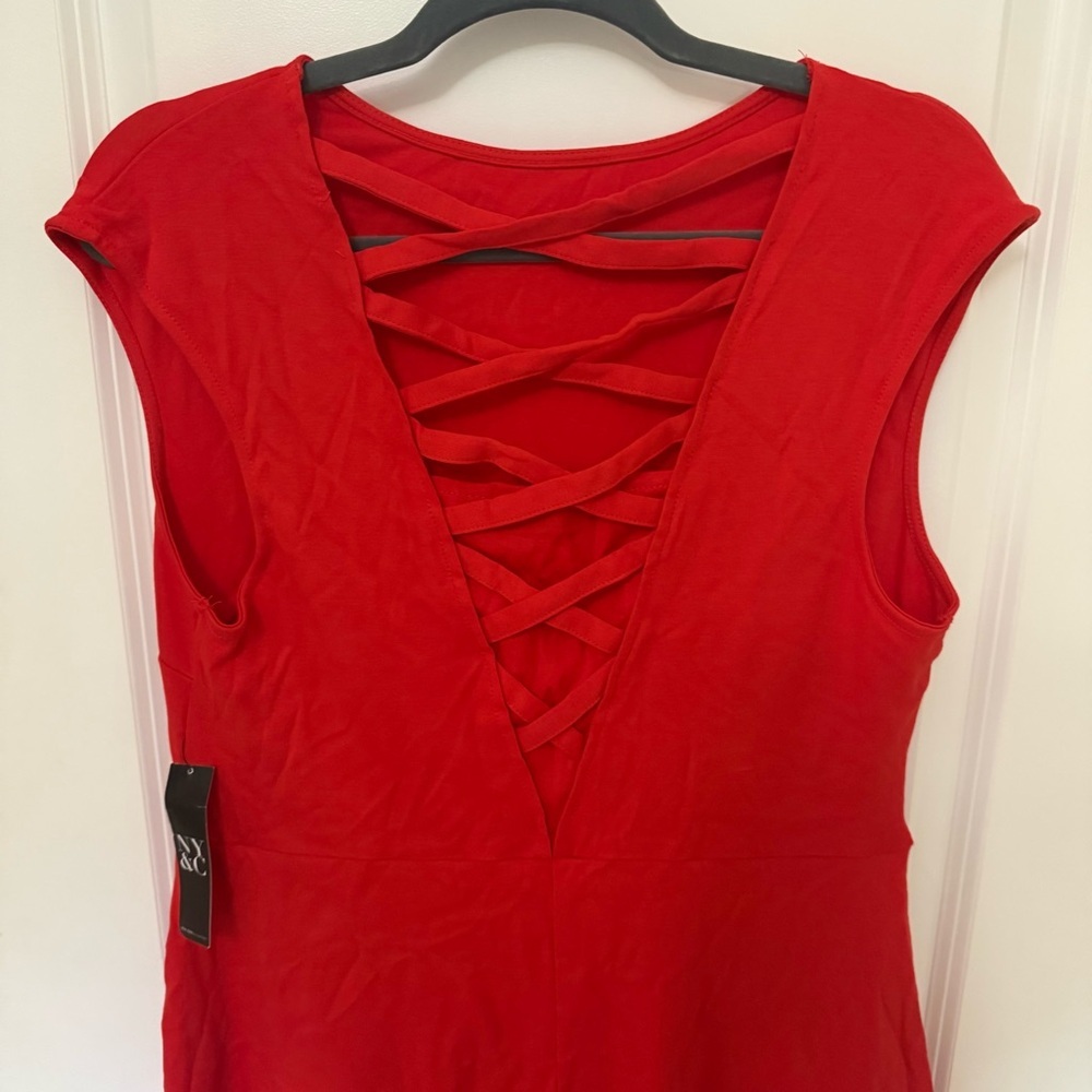 New York & Company Red Mini Dress - Picture 3 of 8